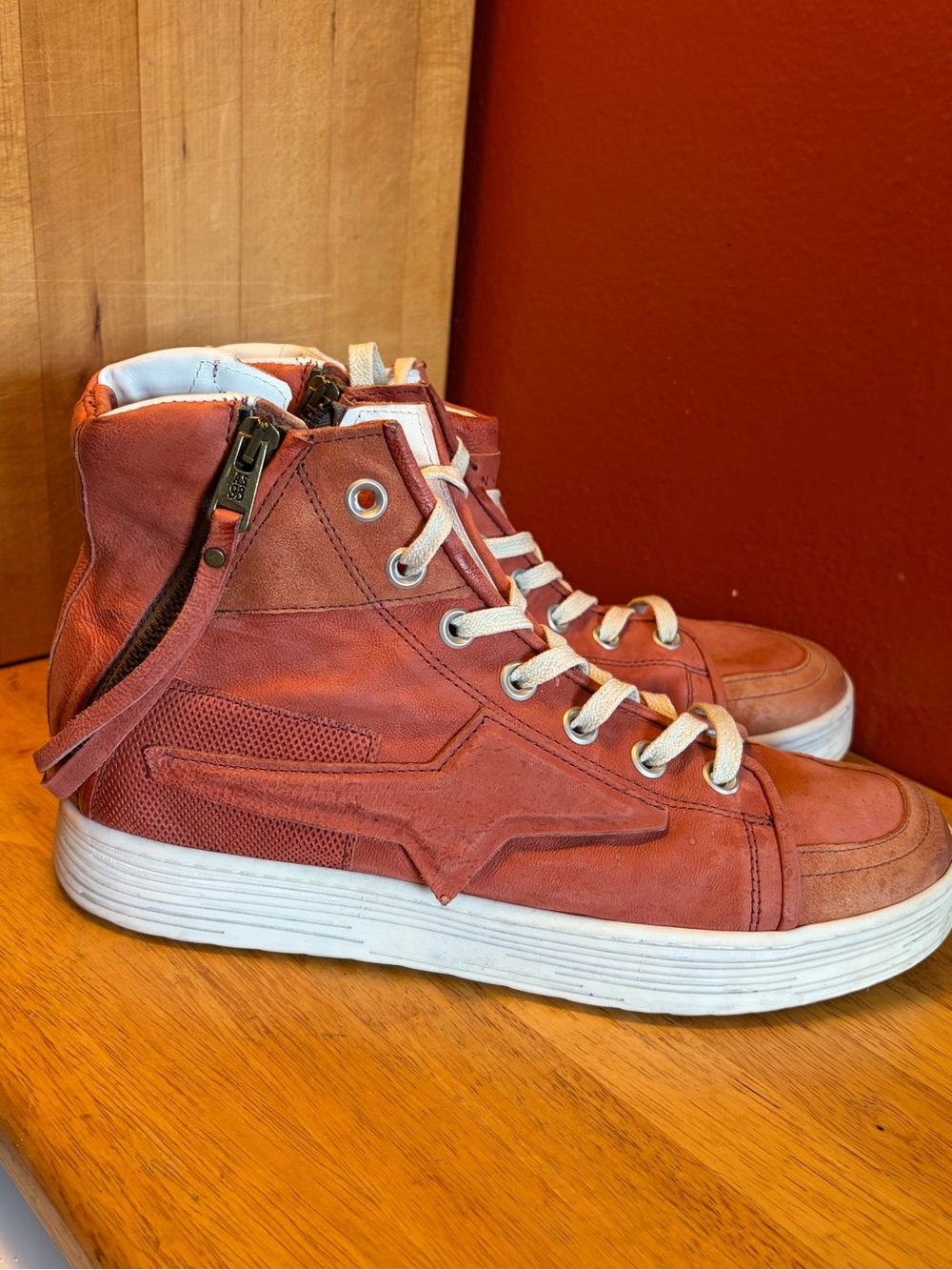 A.S.98 Women’s sz 42 Adler leather sneaker in Rust